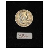 1952 Ben Franklin Half Dollar 90% Silver