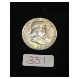 1951 Ben Franklin Half Dollar 90% Silver