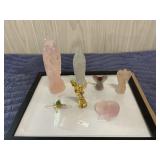 Quartz Carved Angel/Figurine Lot