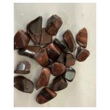 Red Tiger's Eye Tumbled Gemstones