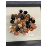 Multi Mix Tumble Stones-Carnelian,Shungite