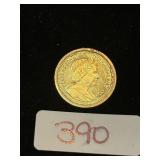 2006 Isle of Man 1 Angel 1/20ounce gold