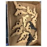 Hand Carved Wooden Toy Gun Lot