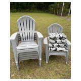 Set of 6 Adirondack Chairs-structurally sound