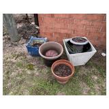 Large Lot of outdoor planters