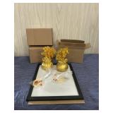 Lot of 4 Prosperity Trees-2 new in box 1 without