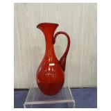 Blenko 14' Handblown Amberina Pitcher w/pontil