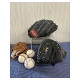Ball and Glove Lot