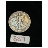 1943 Walking liberty 90% Silver