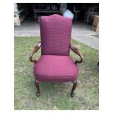Burgandy Accent Arm Chair