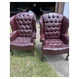 2 Faux Leather Chairs-this are sticky to touch