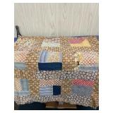 Vintage Quilt Topper Needs TLC Large