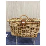 Vintage Wicker Picnic Basket
