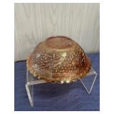 Imperial Golden Marigold Carnival Glass Bowl