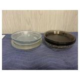 Lot of 10 Pyrex, Fire King Glass Pie Plates