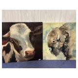 Cow/Buffalo Canvas Prints