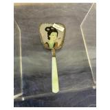 Japanese Hand Painted Porcelain 6ï¿½ Mirror Jade Ha