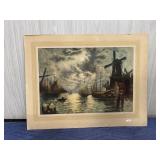 Claude Dowal, offset lithograph, Dutch Harbor