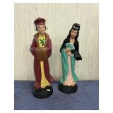 Vintage Chinese Handpainted Ceramic Figures