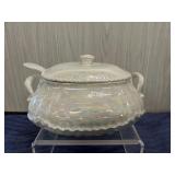 Vintage Deville Pearlized Tureen w/ladle