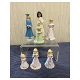 Porcelain Grow Up Girls Figurine Lot