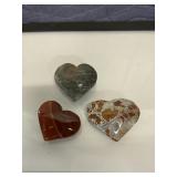 Labradorite, Carnelian, Agate and Jasper Heart Lot
