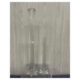 Vintage Clear Glass Stretch Vase Lot