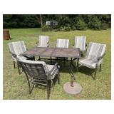 Wrought Iron Outdoor Table/Chairs Set-see notes