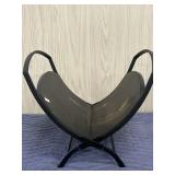 Wrought Iron Folding Fireplace Log Holder