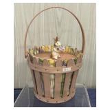 Longaberger Basket 7' Pink Picket Pail
