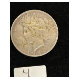1924 US Silver Peace Dollar 90% Silver