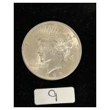 1923 US Silver Peace Dollar 90% Silver