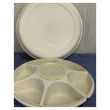 Tupperware Serving Center Veggie Tray