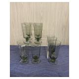 Lenox Crystal 1970s Antique Pale Green Paneled