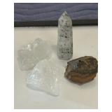 Pitaya Quartz, Aquamarine, Jasper Lot