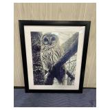 Framed Owl Print