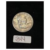 1960 Ben Franklin Half Dollar 90% Silver