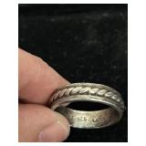 Sterling Silver .925 Filgree Ring Size 8.5