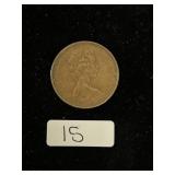 1975 2 New Pence Coin-Queen Elizabeth