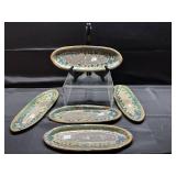 13" Lantern Hill Seagrove Pottery Fish Plates