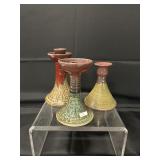Lantern Hill Seagrove NC Pottery Candleholders