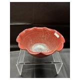 10" Lantern Hill Seagrove Pottery Scalloped Bowl