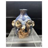 8" Flawed Lantern Hill Seagrove Face Jug