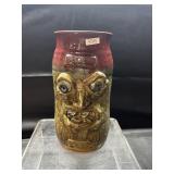 9.5" Lantern Hill Seagrove Pottery Face Wine Chilr