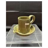 4.5" Lantern Hill Seagrove Pottery Bacon Cooker