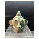7.5" Flawed Lantern Hill Seagrove Face Jug