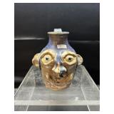 6.5" Flawed Lantern Hill Seagrove Face Jug
