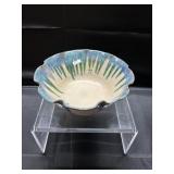 9" Lantern Hill Seagrove Pottery Ruffled Bowl