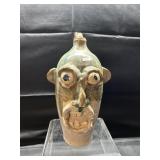 Signed 14" Kit Vanderwal Lantern Hill Face Jug