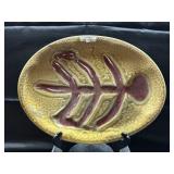15.5" Lantern Hill Seagrove Pottery Fish Platter